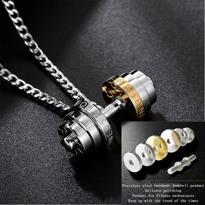 Collar Pesa de Acero Inoxidable para Hombres - Joyería Fitness - Image 14