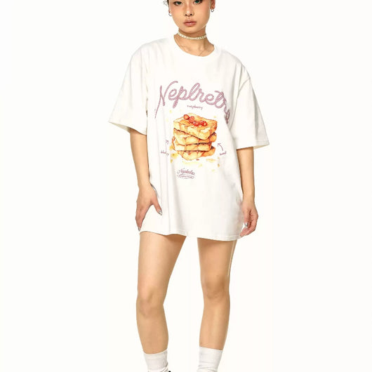 Camiseta Retro Estampada de Manga Corta para Mujer - Image 3