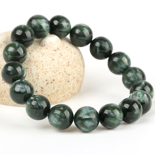 Pulsera de Cristal con Efecto Escamas de Dragón Verde Oscuro - Image 8