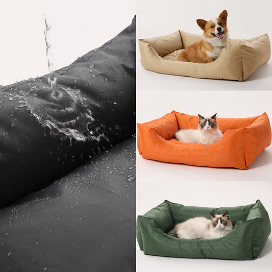 Cama Impermeable para Perros y Gatos - Sofá Ortopédico Multiestación para Todas las Estaciones