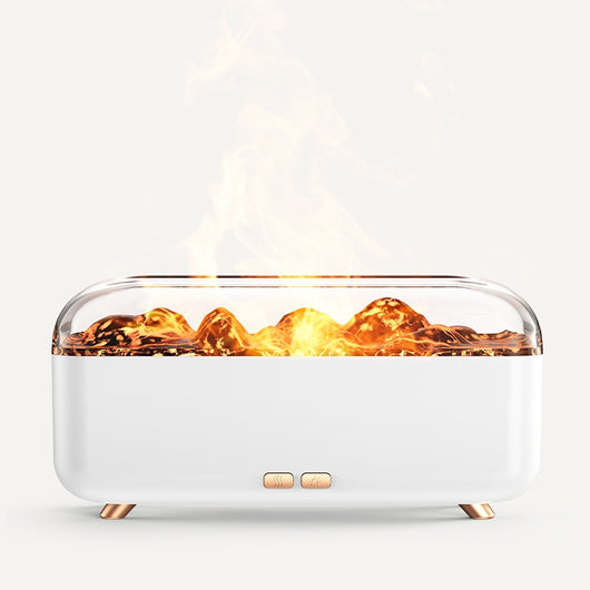 Difusor de Aromas con Luz LED Multicolor y Efecto Llama para Escritorio - Image 7