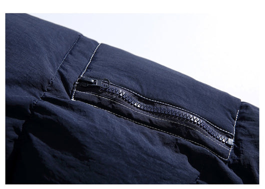 Abrigo Denim Acolchado Retro Americano para Hombre - Image 17