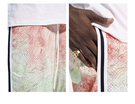 Shorts Hip Hop Degradado Holgados para Hombre - Estilo Urbano Verano - Image 12