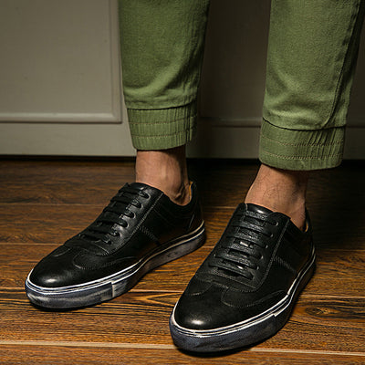 Zapatos Casuales de Cuero Blanco para Hombre - Punta Reforzada - Image 12