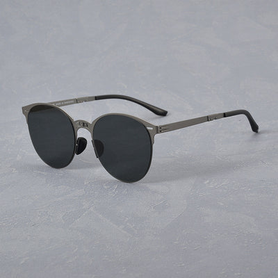 Gafas de Sol Vintage Plegables para Hombre en Acero Inoxidable - Image 16