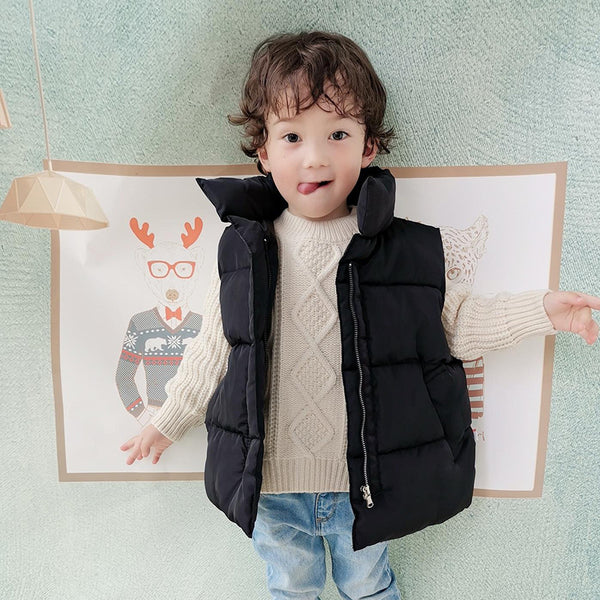 Chaleco Acolchado de Algodón para Niños - Abrigo Otoño Invierno