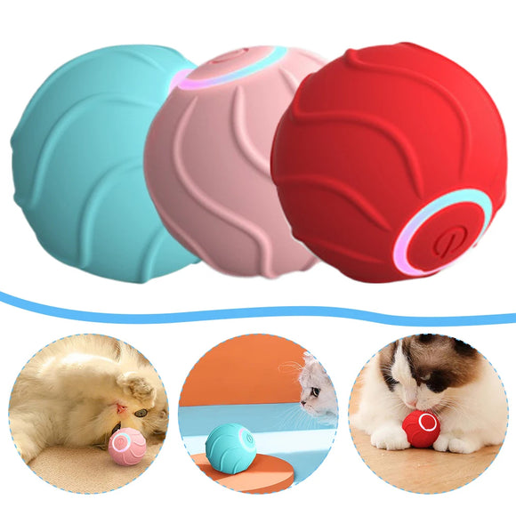 Juguete Interactivo Automático para Gatos - Pelota Rodante con Carga USB