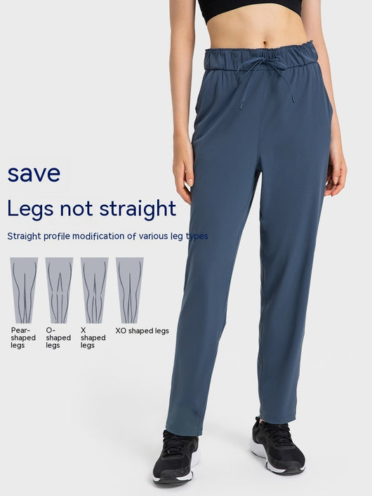 Pantalones Rectos Cintura Elástica Ajustable para Mujer - Image 7
