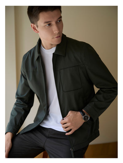 Chaqueta Casual con Cuello de Solapa y Forro Polar Térmico - Image 8