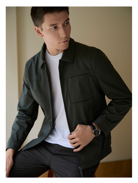 Chaqueta Casual con Cuello de Solapa y Forro Polar Térmico - Image 8