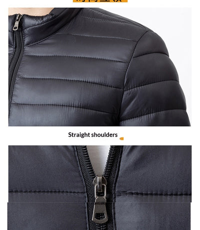 Abrigo Ligero de Algodón para Hombre con Cuello Mao - Image 19