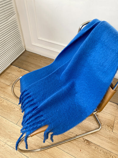 Bufanda de Mohair Premium en Colores Sólidos para Mujer - Image 18