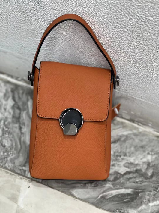 Bolso Bandolera de Cuero Genuino Estilo Coreano Multiuso - Image 6