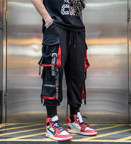 Pantalones Harem Hip Hop con Cintas Laterales - Image 12