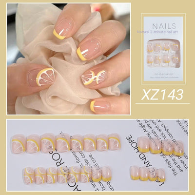 Uñas Postizas Diseño Tulipán Pintadas a Mano - Image 12
