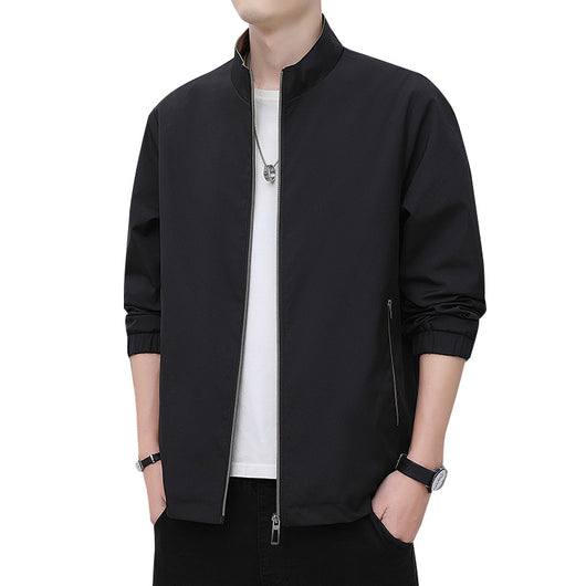 Chaqueta Casual Ejecutiva con Cuello Alzado Ligera para Hombre - Image 5