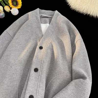 Cardigan Suelto con Capucha y Cuello en V - Image 30