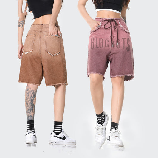 Shorts de Mezclilla Degradado Lavado para Hombre - Perfecto para Verano - Image 5