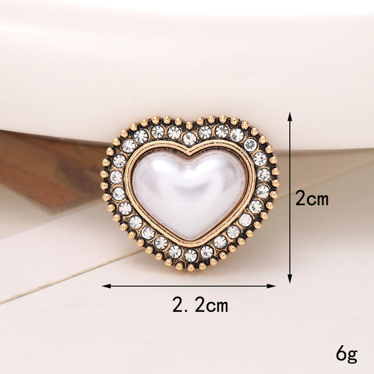 Adornos de Cristal Brillante para Zapatos - Accesorios DIY Estilo Clásico con Flor de Perla - Image 10