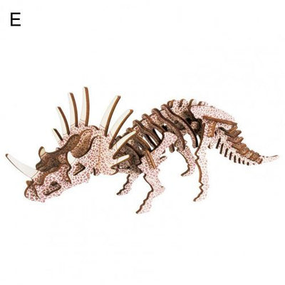 Puzzle 3D de Tiranosaurio en Madera - Juguete Educativo para Niños - Image 9