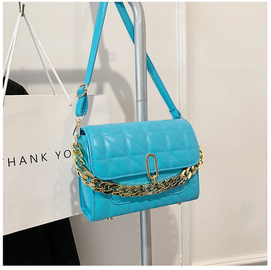 Bolso de Hombro Cadena Rombo Cuadrado Pequeño - Image 2