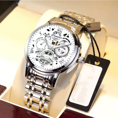 Reloj Hombre Hueco Resistente al Agua con Calendario y Esfera Luminosa - Image 5