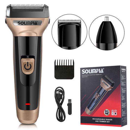 Afeitadora Eléctrica 3 en 1 Recíproca con Cortapelo Integrado - Image 5