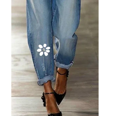 Jeans Rectos Clásicos con Estampado Versátil - Image 9