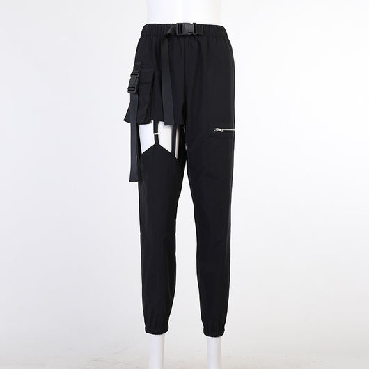 Overol Deshilachado con Cutouts para Mujer - Estilo Europeo y Americano - Image 4