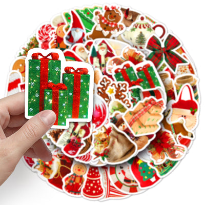 Vaso Navideño Reutilizable con Stickers Decorativos Impermeables - Image 4