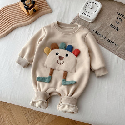 Pijama Enterizo Coreano para Bebé - Diseño Adorable para Gatear - Image 8