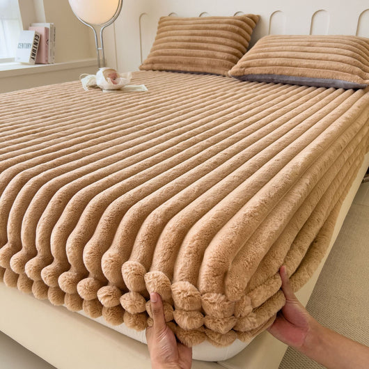 Sábana Ajustable Térmica de Imitación Angora para Cama Matrimonial y Dormitorio - Image 4