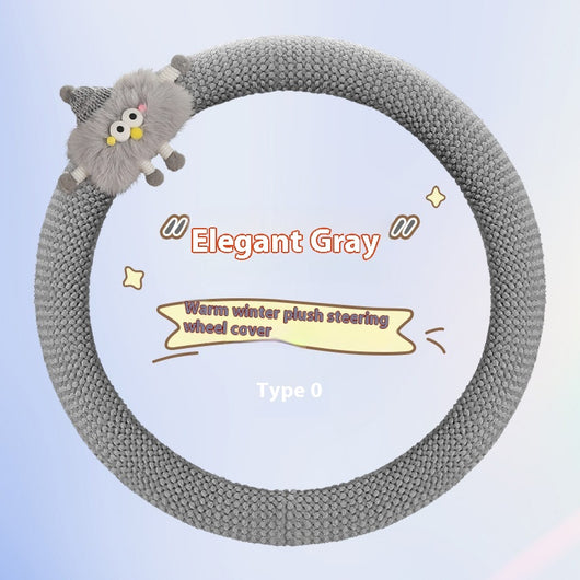 Funda Térmica de Peluche para Volante - Diseño Infantil Cartoon - Image 6