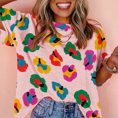 Blusa Colorblock de Manga Corta