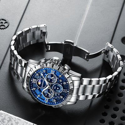 Reloj de Cuarzo Luminoso Impermeable para Hombre - Elegancia Profesional - Image 3