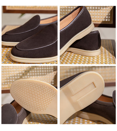 Zapatos Casuales de Ante para Hombre con Suela Gruesa de Goma - Image 4