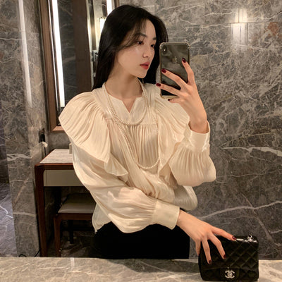Blusa Retro Francesa de Elegante Temperamento para Mujer - Image 13