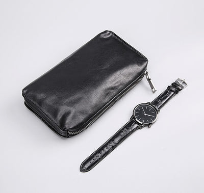 Billetera de Cuero Casual Retro para Hombre - Image 9