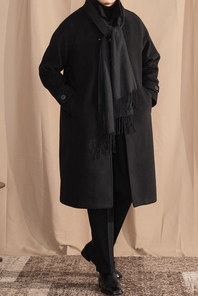 Abrigo Oversized Cálido con Solapa Gruesa - Image 3