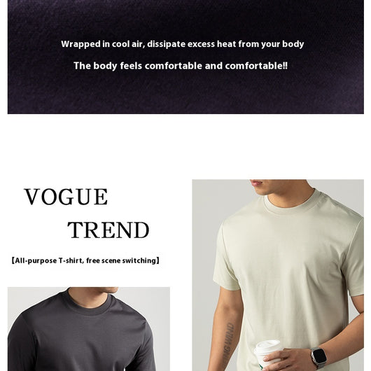 Camiseta de Algodón Mercerizado Tratado con Amoníaco Líquido para Hombre - Image 11