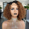 Peluca de Cabello Humano Rizado Ombré 1B/30 con Encaje Frontal