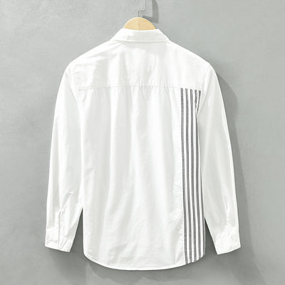 Camisa Suelta de Algodón Manga Larga Estilo Japonés Casual - Image 5