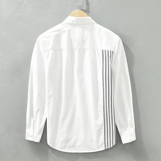 Camisa Suelta de Algodón Manga Larga Estilo Japonés Casual - Image 5