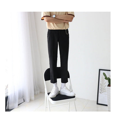 Pantalón Casual Slim Fit de Nueve Puntos Estilo Británico - Image 7