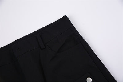 Pantalones Rectos Holgados Street Fashion con Parche de Hebilla Metálica - Image 11