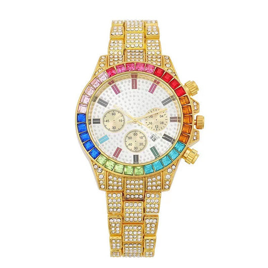 Reloj de Pulsera para Mujer con Calendario y Diamantes en Acero Inoxidable - Image 5