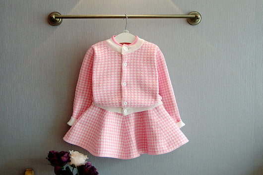 Conjunto de Suéter Tejido Grueso y Cálido para Niñas - Image 8
