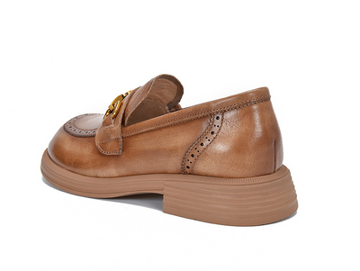 Mocasines de Cuero para Mujer con Hebilla Metálica - Image 10