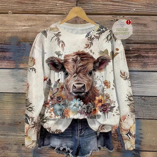 Blusa Casual Estampada de Manga Larga para Mujer - Image 4