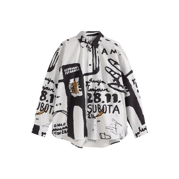 Playera de Diseño Graffiti Pintado a Mano - Colección Otoño Invierno